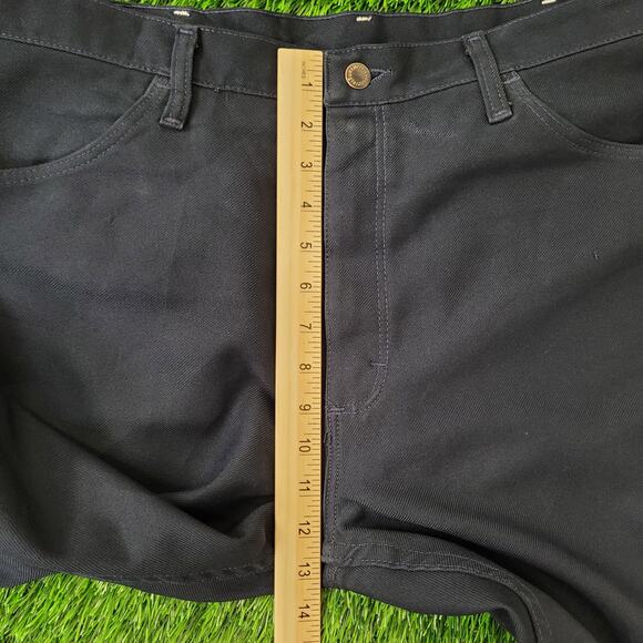 Vintage 80s Wrangler Polyester Pants 36x28 Black - Picture 16 of 16